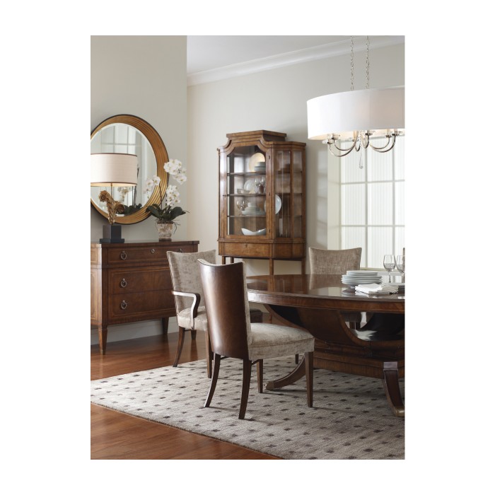 Biedermeier Style Walnut Dining Arm Chair