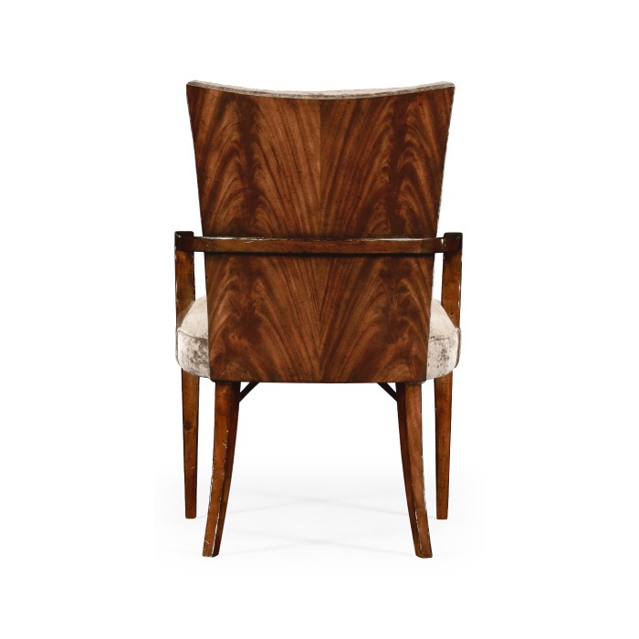 Biedermeier Style Mahogany Dining Arm Chair