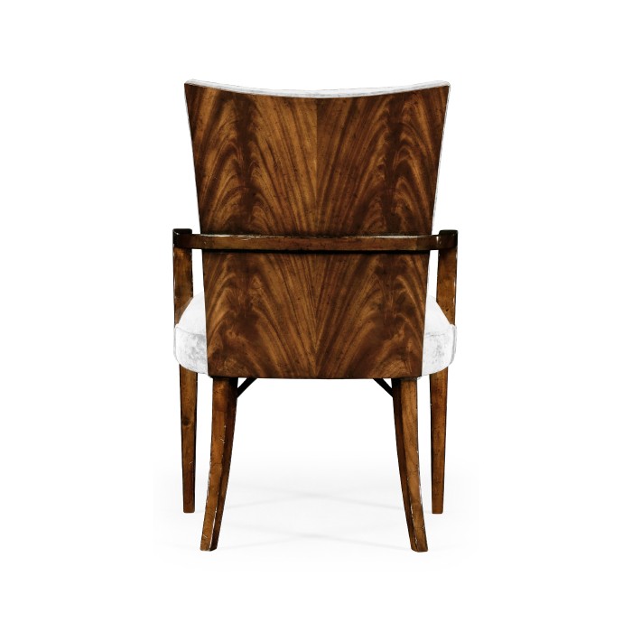 Biedermeier Style Mahogany Dining Arm Chair