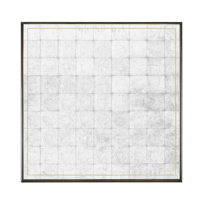 Églomisé and Bronze Square Coffee Table