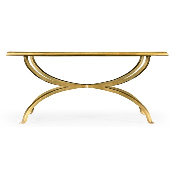Églomisé and Gilded Square Coffee Table 