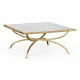 Églomisé and Gilded Square Coffee Table 