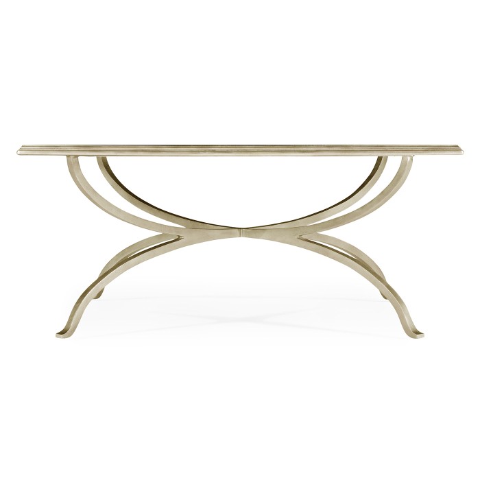 Églomisé and Silver Square Coffee Table