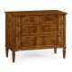 Regency Walnut Reverse Breakfront Chest