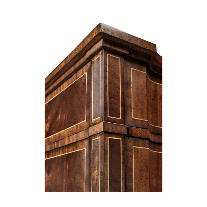 Regency Mahogany Reverse Breakfront Chest