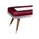 50's Americana Leather Bench