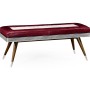 50's Americana Leather Bench