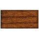 Plank walnut cabinet or dresser base with strap handles