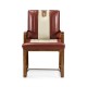 50's Americana Leather Easy Chair