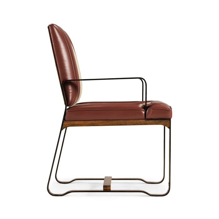 50's Americana Leather Easy Chair