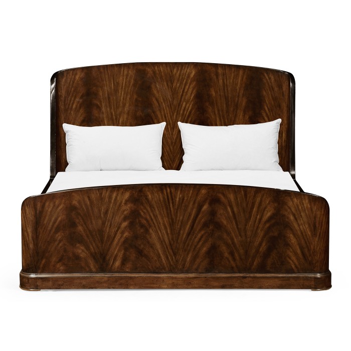 Biedermeier Mahogany UK Queen Bed