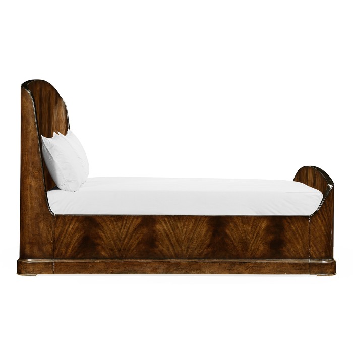 Biedermeier Mahogany UK Queen Bed