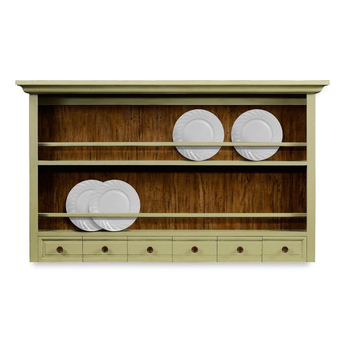 Gustavian Style Walnut Plate Rack