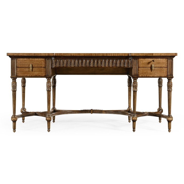 Napoleon III style writing table with fine inlay