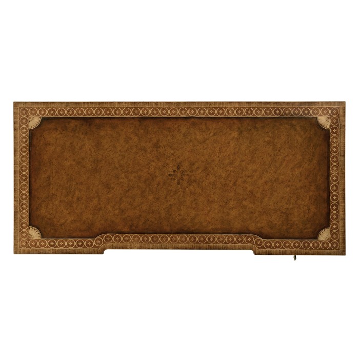 Napoleon III style writing table with fine inlay