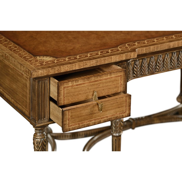 Napoleon III style writing table with fine inlay