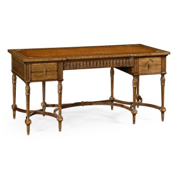 Napoleon III style writing table with fine inlay