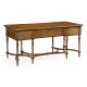 Napoleon III style writing table with fine inlay