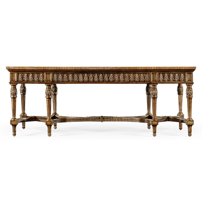 Napoleon III style coffee table with fine inlay