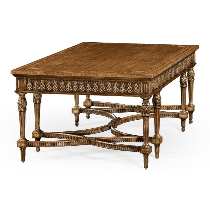 Napoleon III style coffee table with fine inlay