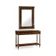 French style Mahogany console with brass gallery