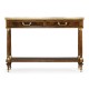 French style Mahogany console with brass gallery