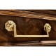 French style Mahogany console with brass gallery