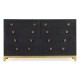 Charcoal & Gold Double Low Chest 