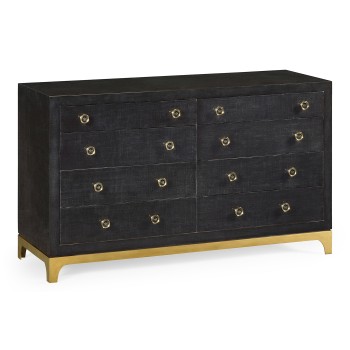 Charcoal & Gold Double Low Chest 