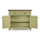 Gustavian style two door cupboard with drawers