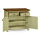 Gustavian style two door cupboard with drawers