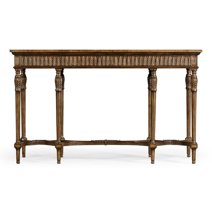 Napoleon III Style Console with Fine Inlay