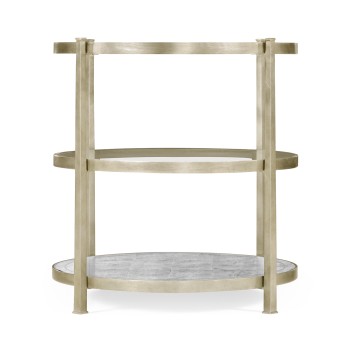 Silver Three Tier Table