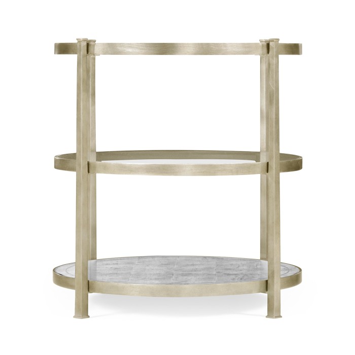 Silver Three Tier Table