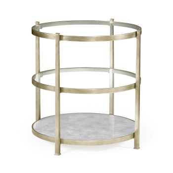 Silver Three Tier Table