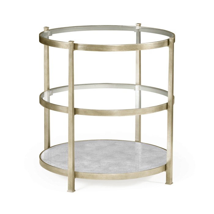 Silver Three Tier Table