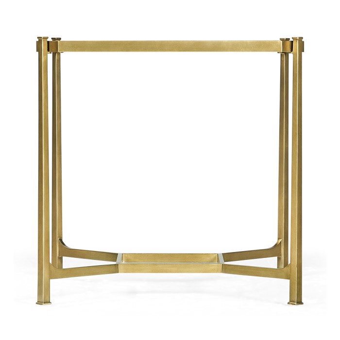 Gilded Square Side Table