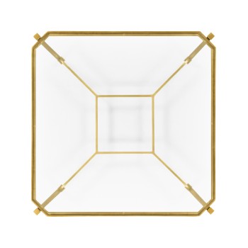 Gilded Square Side Table