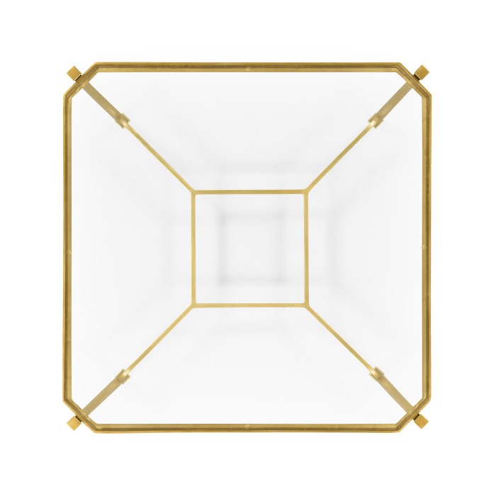 Gilded Square Side Table