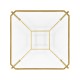 Gilded Square Side Table