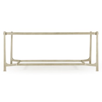 Silver Rectangular Coffee Table