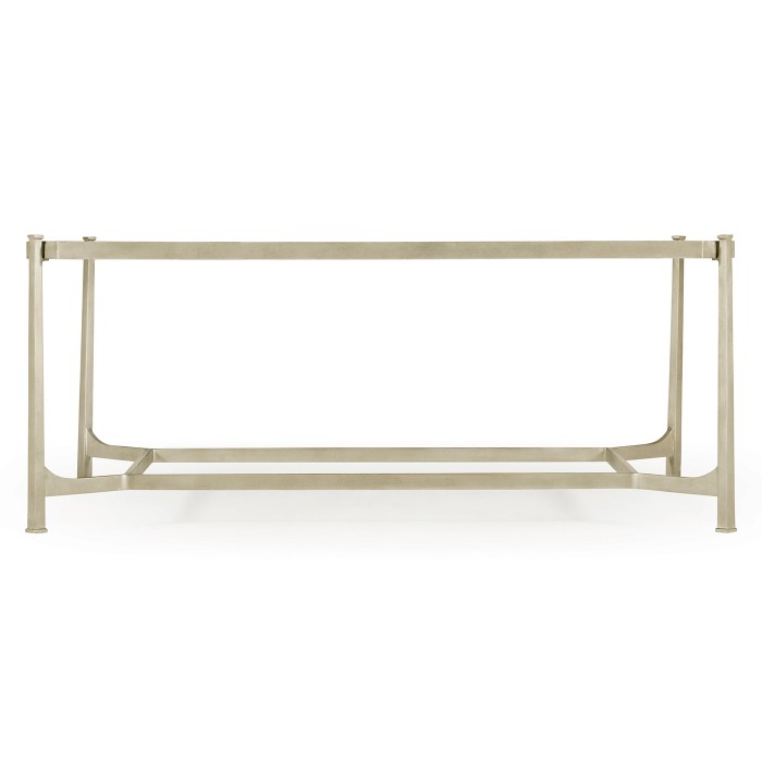 Silver Rectangular Coffee Table