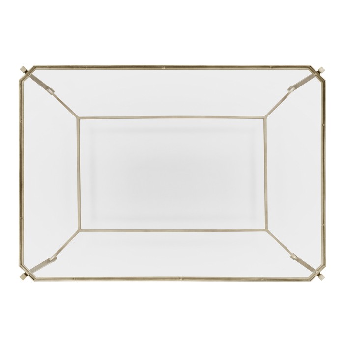 Silver Rectangular Coffee Table