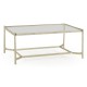 Silver Rectangular Coffee Table