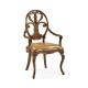 Sheraton Walnut Oval Back Arm Chair
