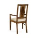 Craftsman's mahogany dining/occasional chair with herringbone inlay detail (Arm)