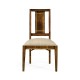 Craftsman's mahogany dining occasional chair with herringbone inlay detail (Side)