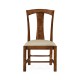 Striped inlay side chair