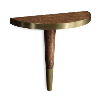 Hyedua hanging demilune bracket table