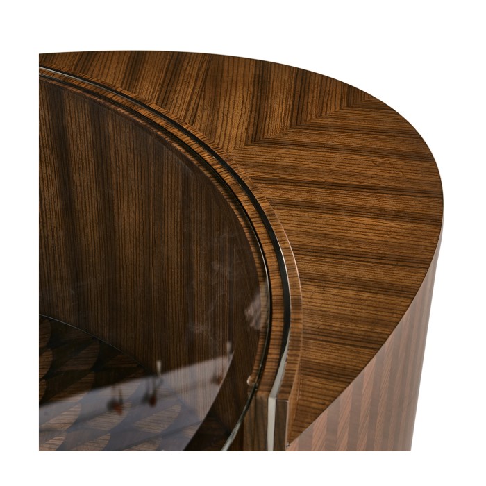 Feather Inlay Coffee Table